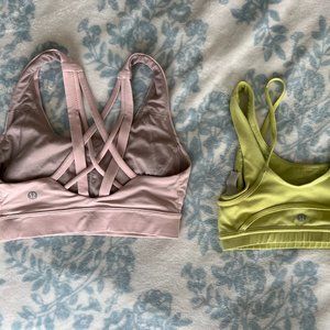 Lot of 2 Lululemon Sports Bras